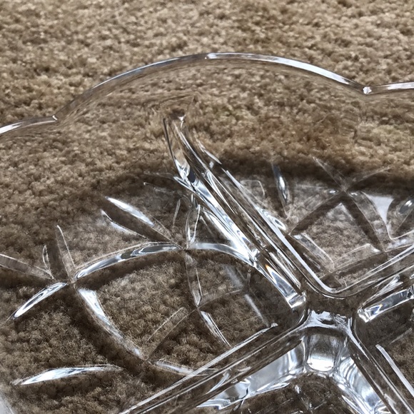 GORHAM Lady Anne Crystal Relish Dish - Picture 4 of 10